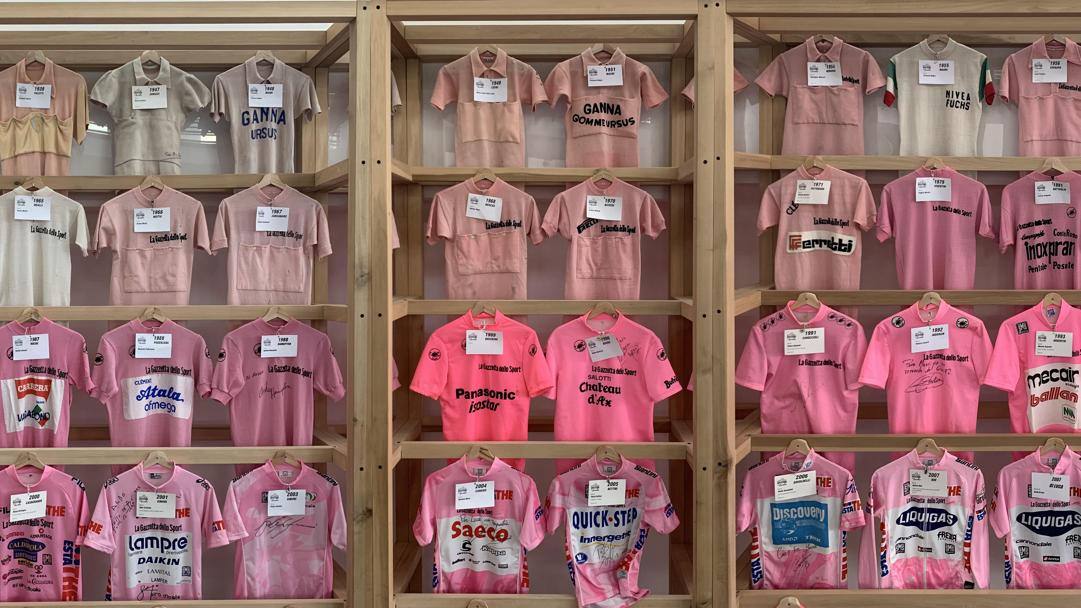 La collezione delle maglie rosa al Museo del Ghisallo 