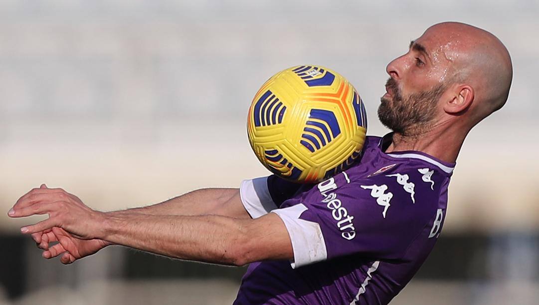 Borja Valero con la maglia della Fiorentina. Getty Images 