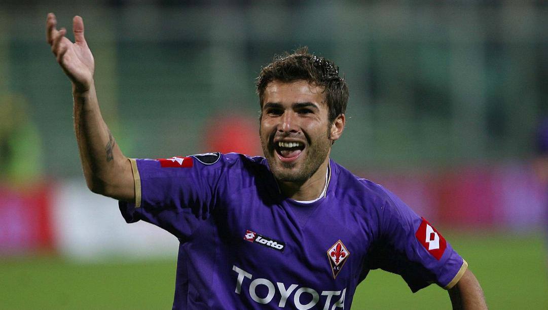 Adrian Mutu, 43 anni, alla Fiorentina dal 2006 al 2011. Ansa 