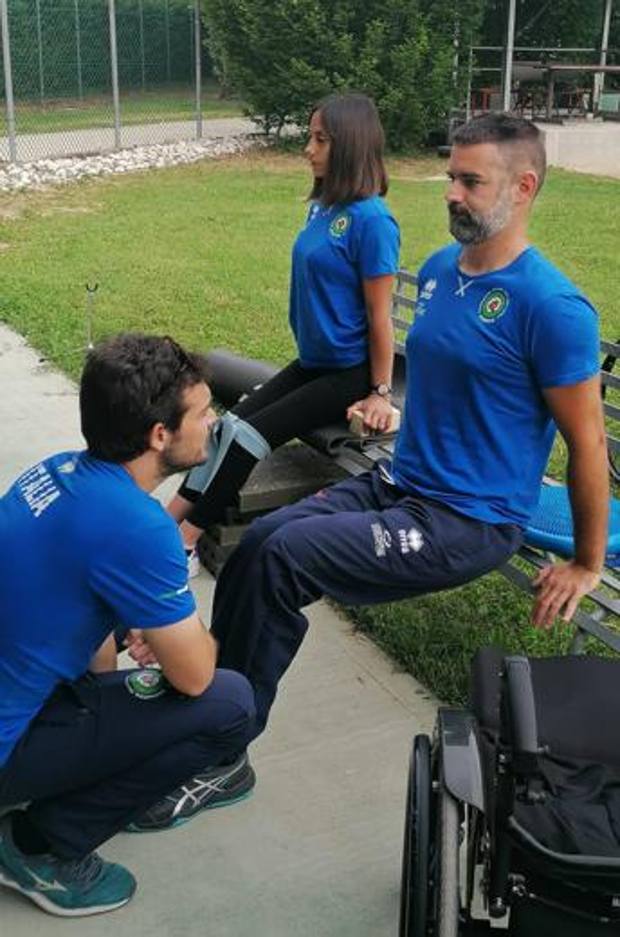 Stefano Travisani e Vincenza Petrilli in ritiro 