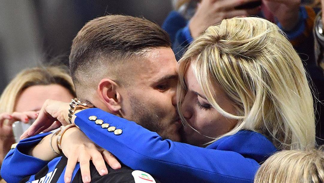 Mauro Icardi e Wanda Nara. Ansa 