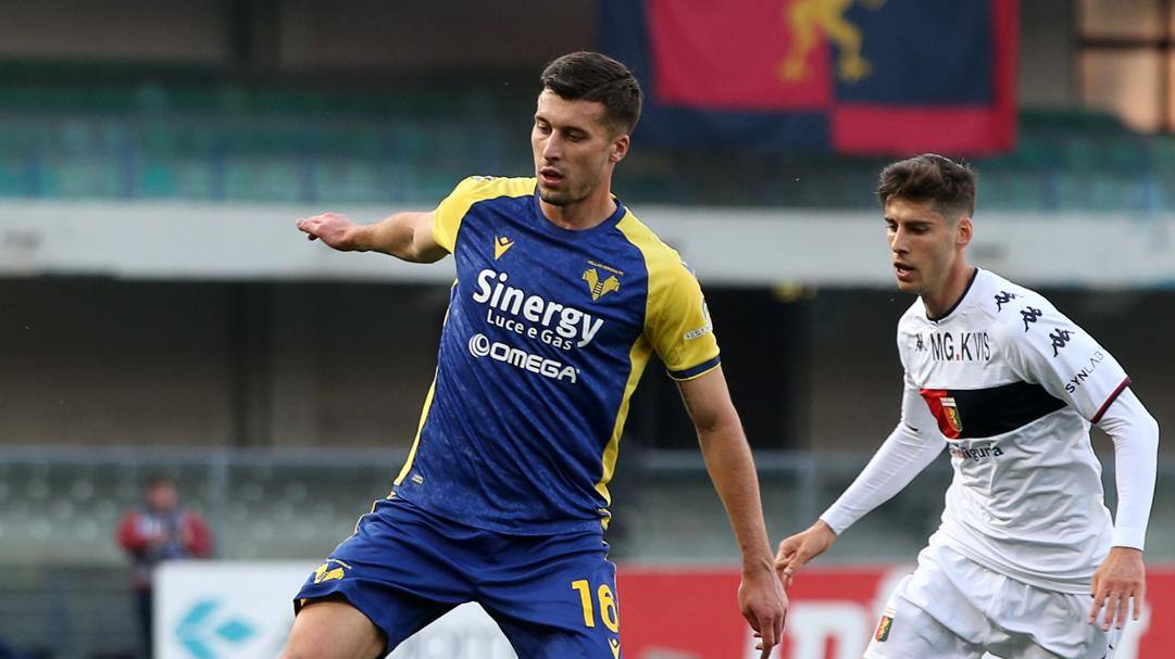 Giorgio Scalvini in maglia azzurra. Getty  