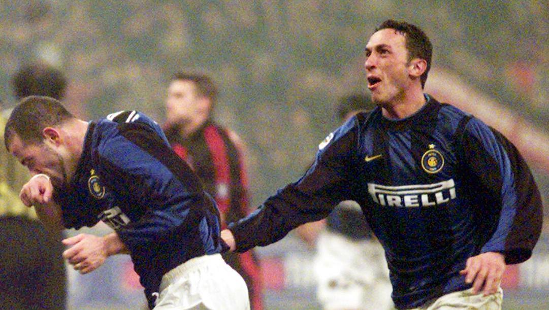 Bruno Cirillo all'Inter con Luigi Di Biagio nel 2001. Ap 