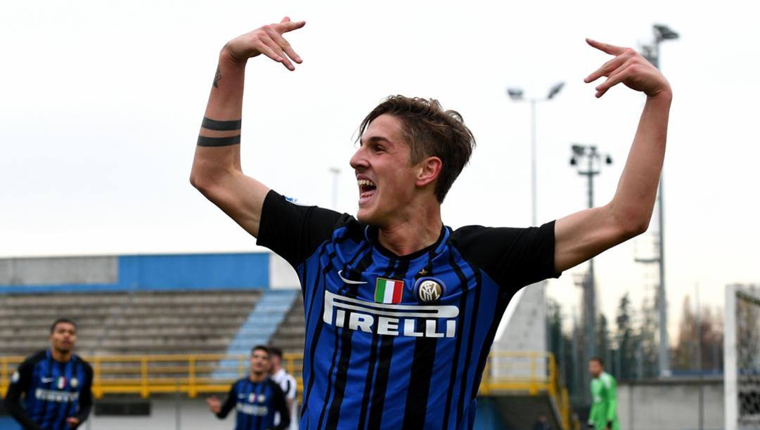 Nicolò Zaniolo nel 2017 all'Inter. Getty Images 