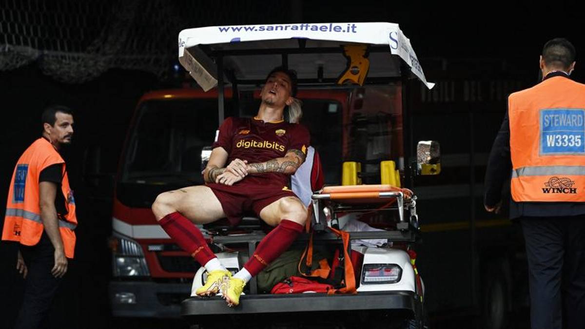Rome, what bad luck: Zaniolo goes out on a stretcher with a shoulder injury