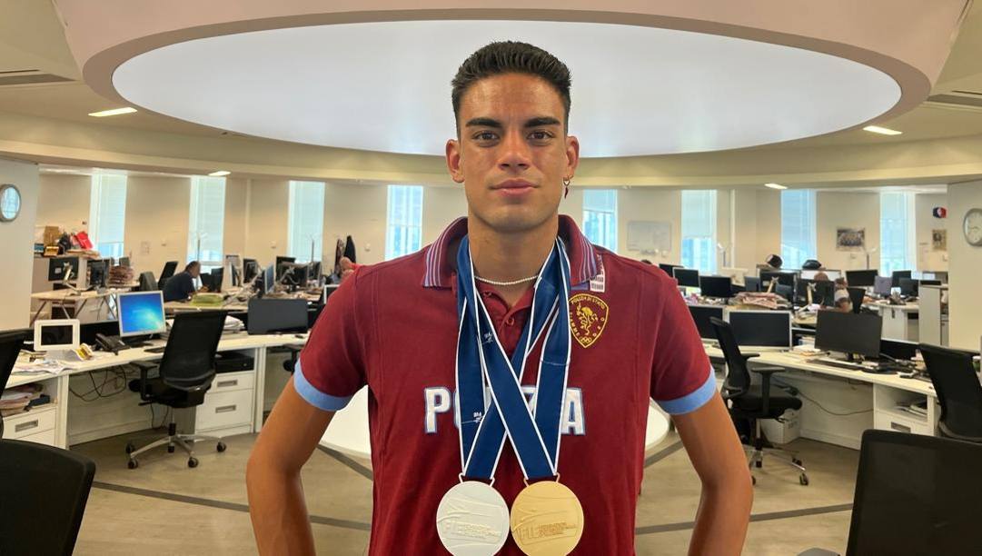 Tommaso Marini, 22 anni, un oro e un argento ai Mondiali del Cairo 