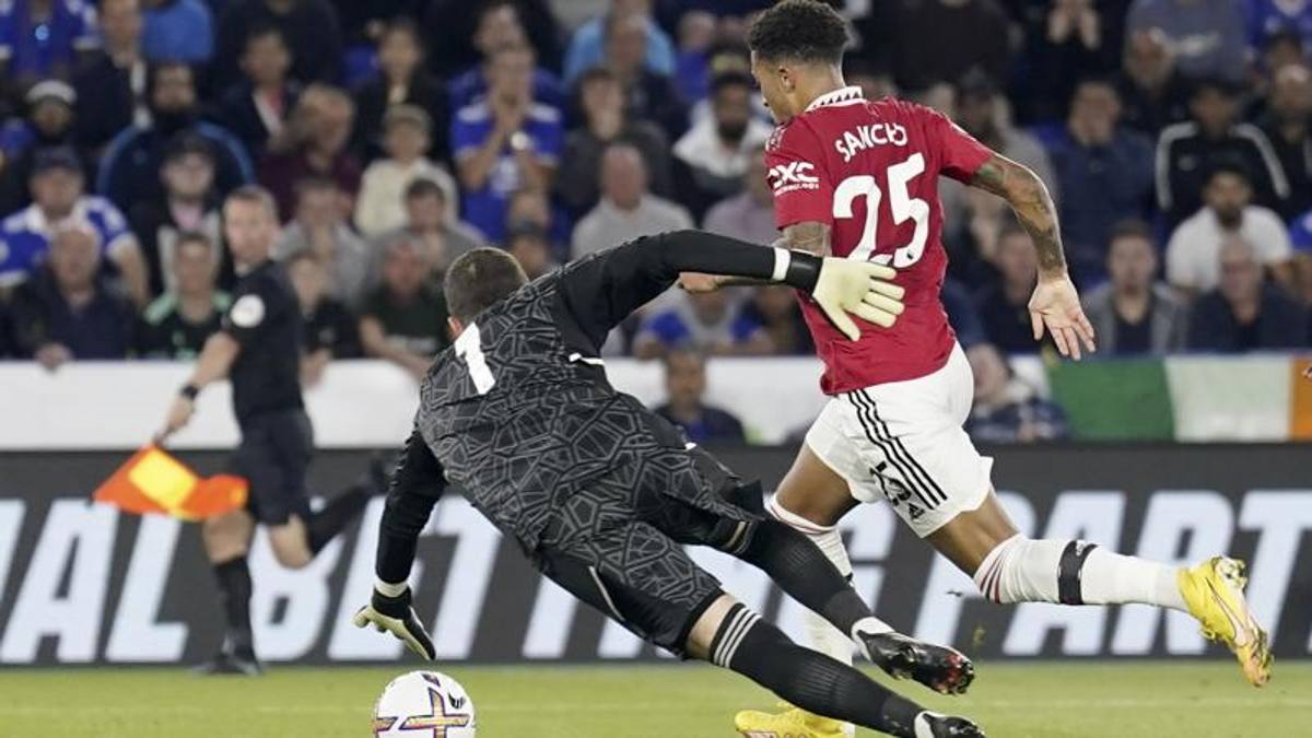 Leicester – Manchester United 0-1: Gol de Sancho.  ok ronaldo