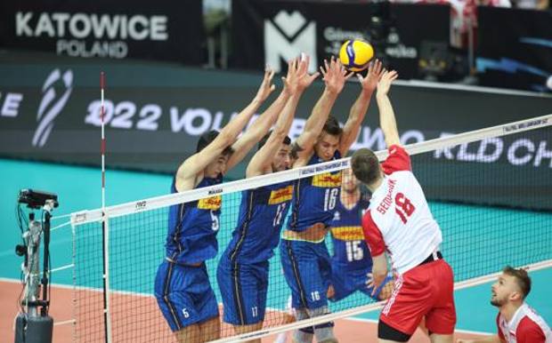 Il muro dell’Italia contro Semeniuk. Rubin/Fipav