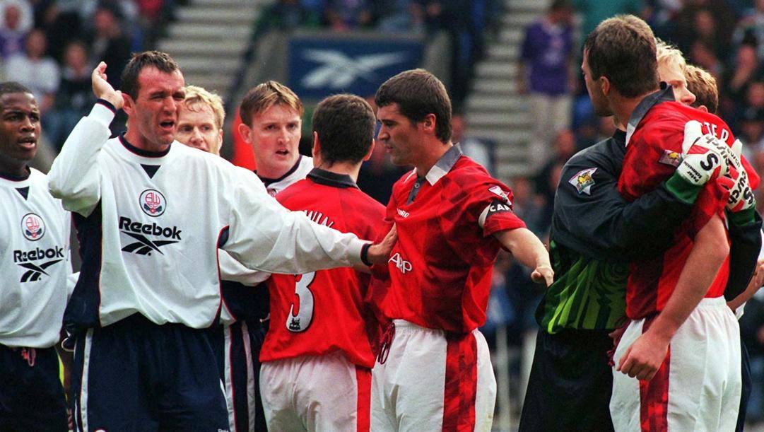 Un'immagine della sfida Bolton-United giocata nel 1997 FOTO JOHN GILES 