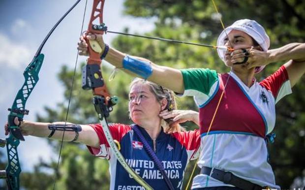 Cinzia Noziglia durante le finali dei World Games di Birmingham  