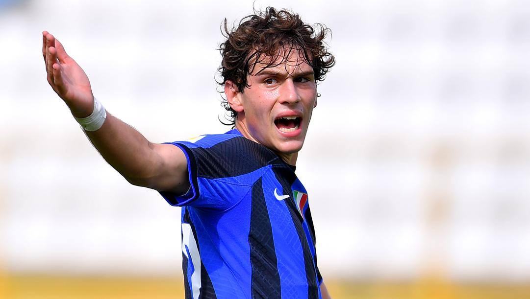 Dennis Curatolo, 18 anni, attaccante dell'Inter Primavera. Getty Images 