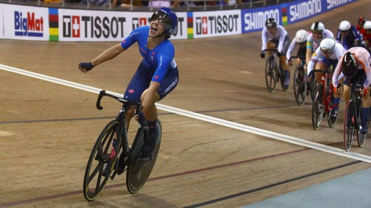 Mondiali ciclismo su pista, Fidanza oro bis nello scratch. Ganna e il
