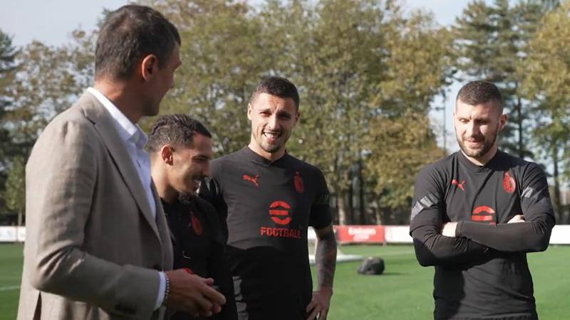 Milan: Rebic e Krunic fanno 100 presenze. E Maldini li premia a Milanello