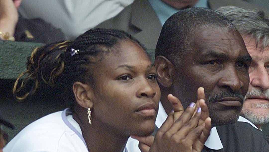 Serena Williams col padre Richard. Ap  