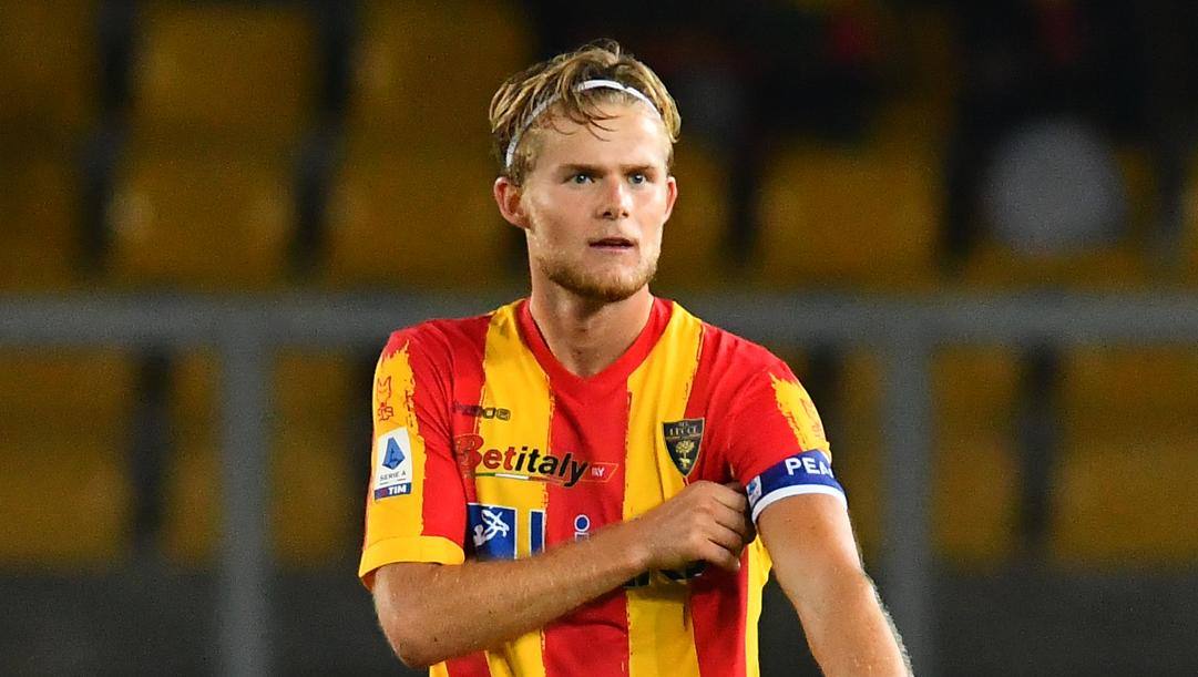Morten Hjulmand, 23 anni, capitano del Lecce. Evangelista 