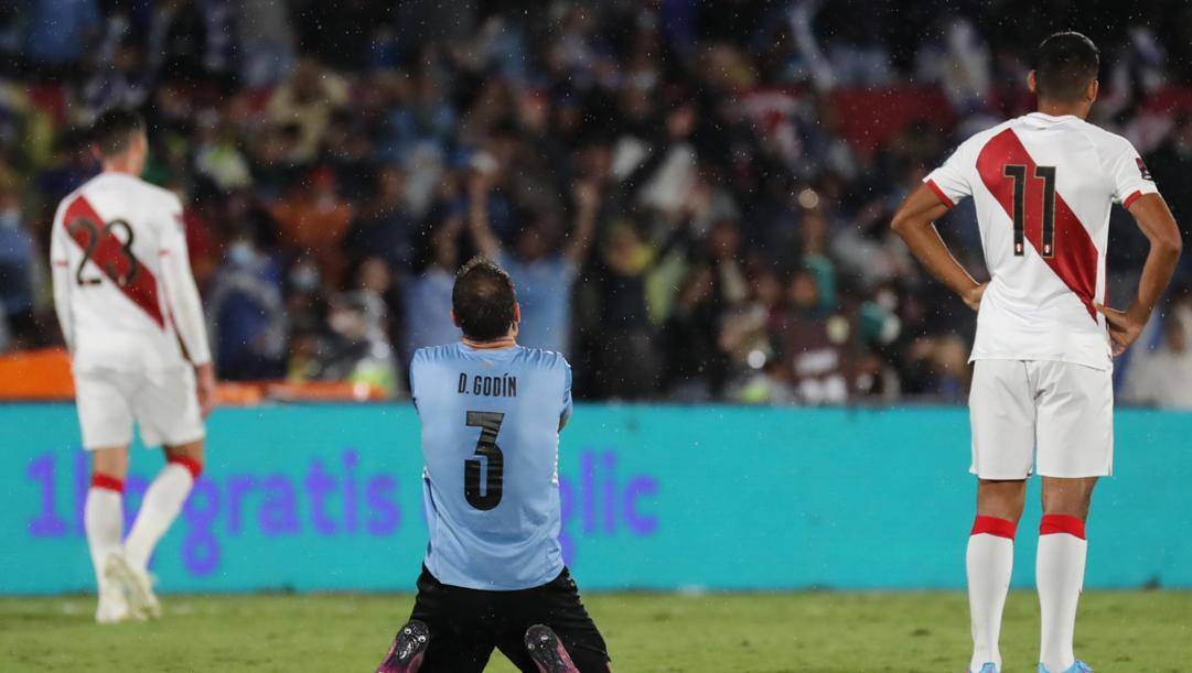 Diego Godin, 36 anni, capitano dell'Uruguay. AP 