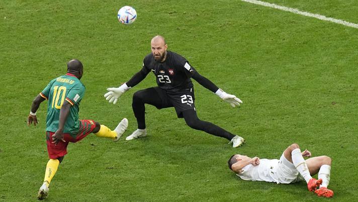 Il gol di Vincent Aboubakar. Ap Il gol di Vincent Aboubakar. Ap