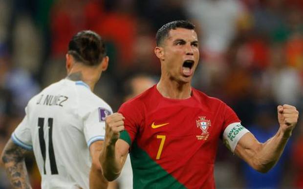 Cristiano Ronaldo, 37 anni, esulta a Lusail. Afp Cristiano Ronaldo, 37 anni, esulta a Lusail. Afp