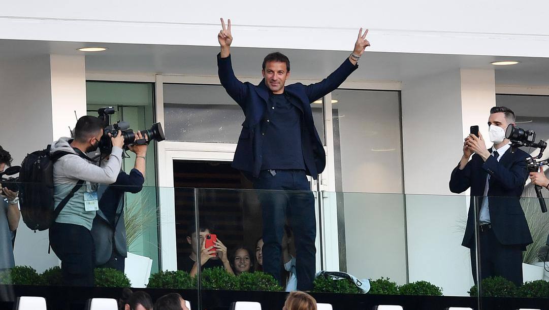 Il ritorno di Alessandro Del Piero all'Allianz Stadium, il 16 aprile scorso: per lui un entusiasmo infinito 