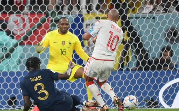 Il gol di Khazri. Afp Il gol di Khazri. Afp