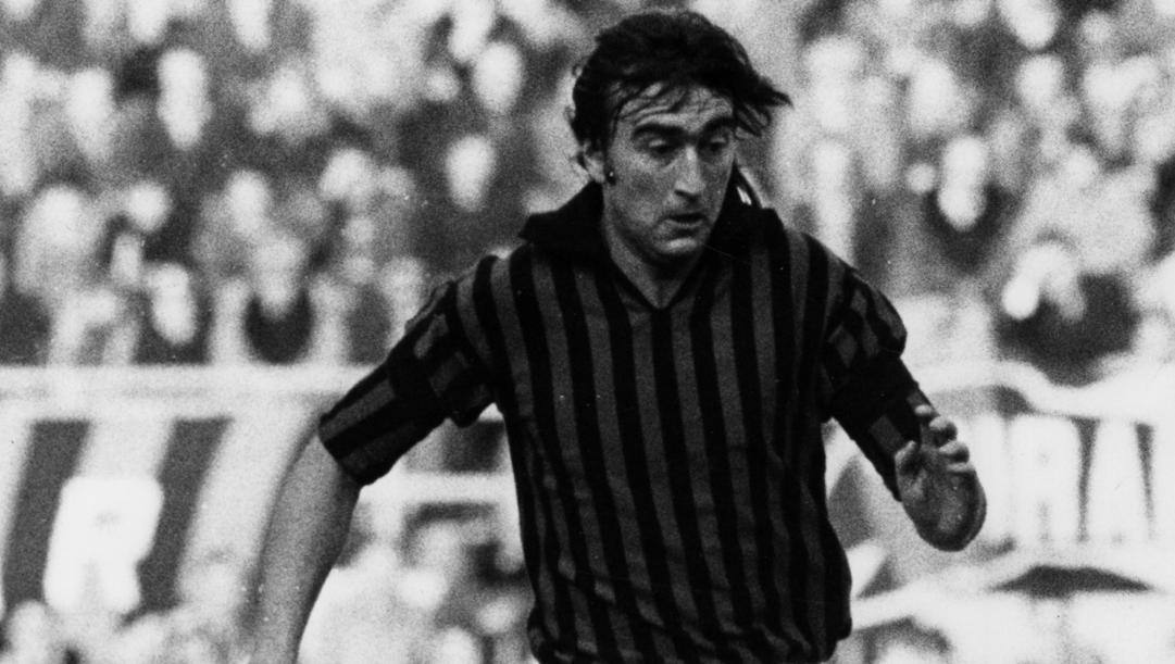 Egidio Calloni in maglia Milan  