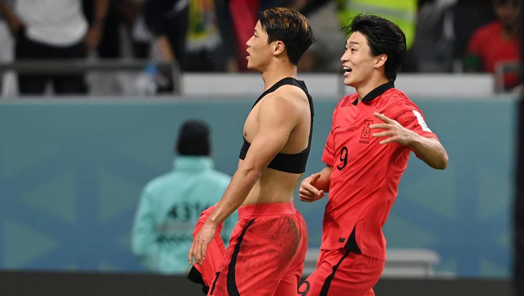 Hwang Hee-chan, 26 anni, esulta per il gol vittoria, Getty Images 