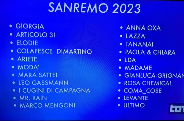 Sanremo 2023: tra i Big il ritorno di Giorgia, Paola e Chiara e i Cugini di Campagna
