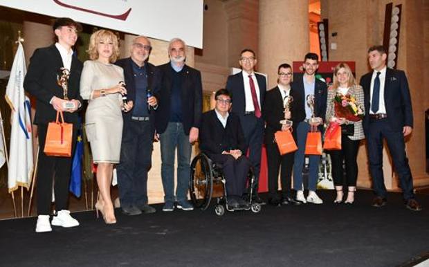 Un&rsquo;immagine della consegna degli Award durante l&rsquo;evento romano 