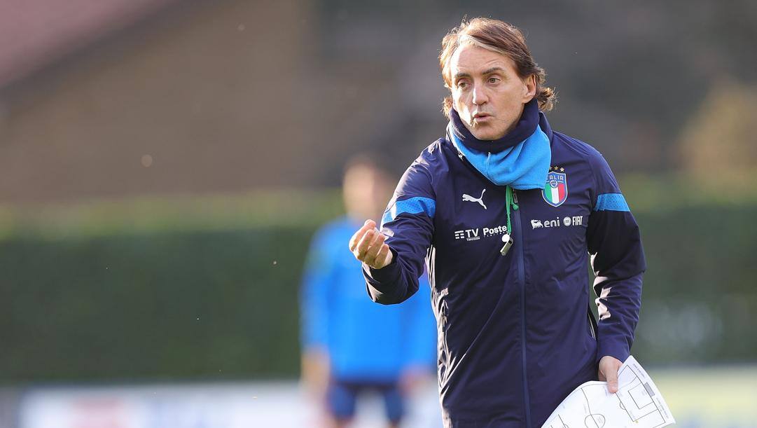 Il c.t azzurro Roberto Mancini GETTY 