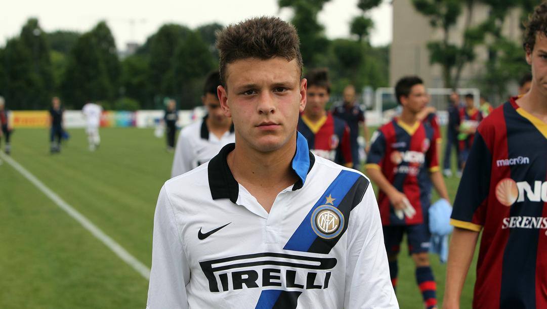 Federico Dimarco nelle giovanili dell'Inter.  Foto di Karim El Maktafi 