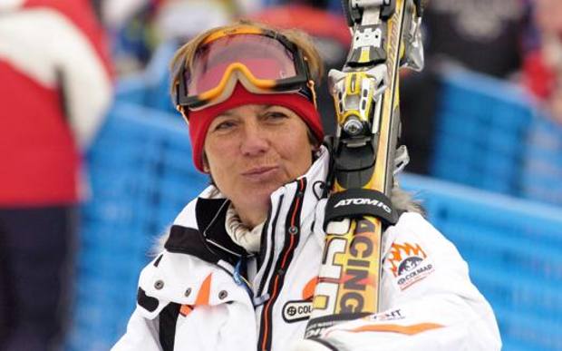 L'ex Rosi Mittermaier alle Olimpiadi invernali di Torino 2006. Epa  