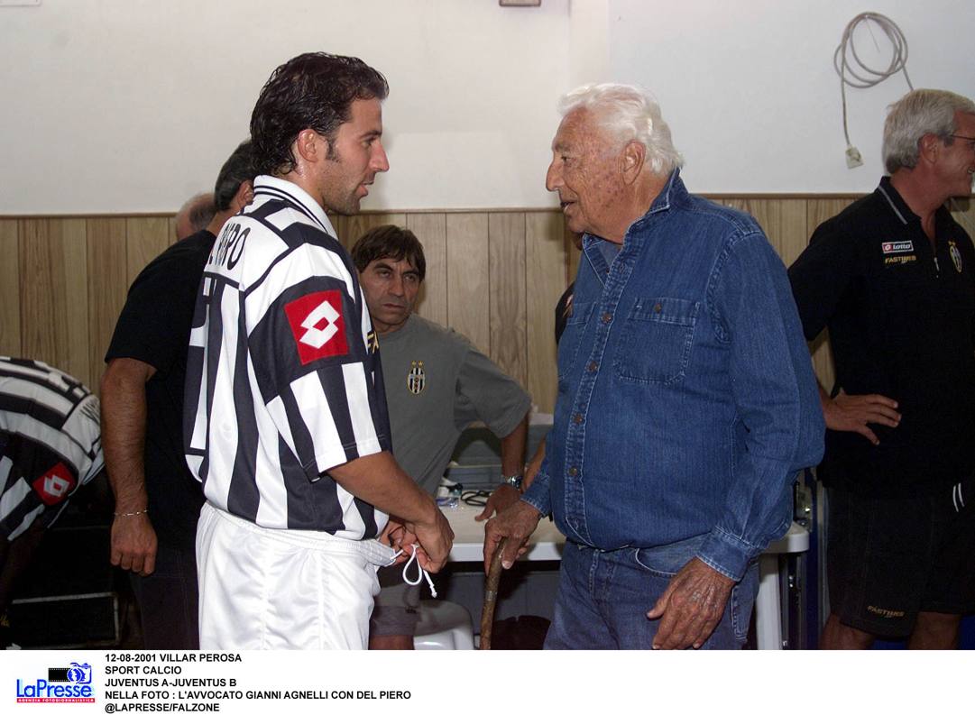 L'Avvocato con Del Piero. LaPresse 
