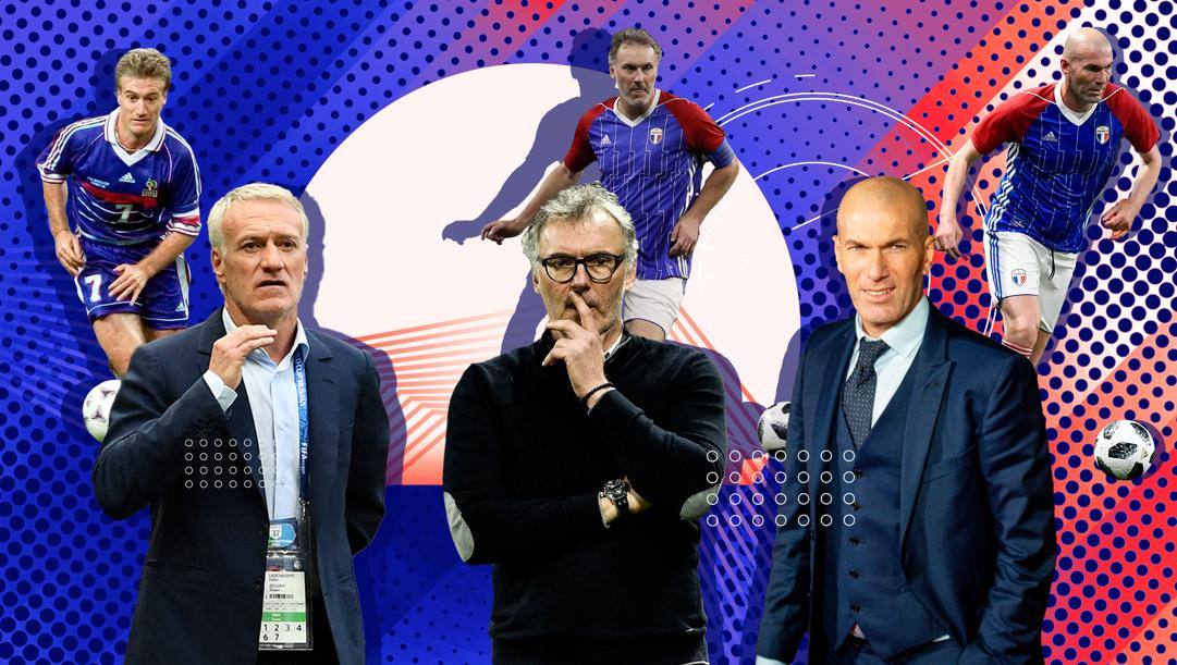 Didier Deschamps, Laurent Blanc e Zinedine Zidane 
