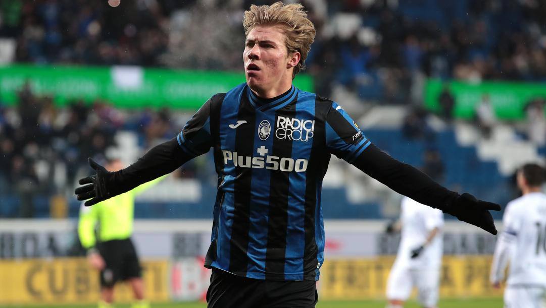 Rasmus Winther Højlund, 19 anni, attaccante dell'Atalanta GETTY 