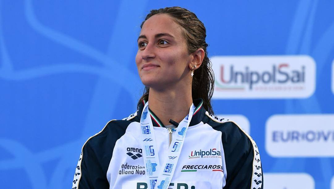 Simona Quadarella, 24 anni, otto titoli europei come nessun altro azzurro del nuoto. LaPresse 