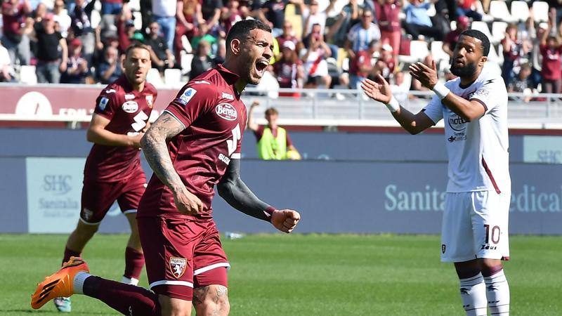 Torino-Salernitana 1-1, gol di Vilhena e Sanabria
