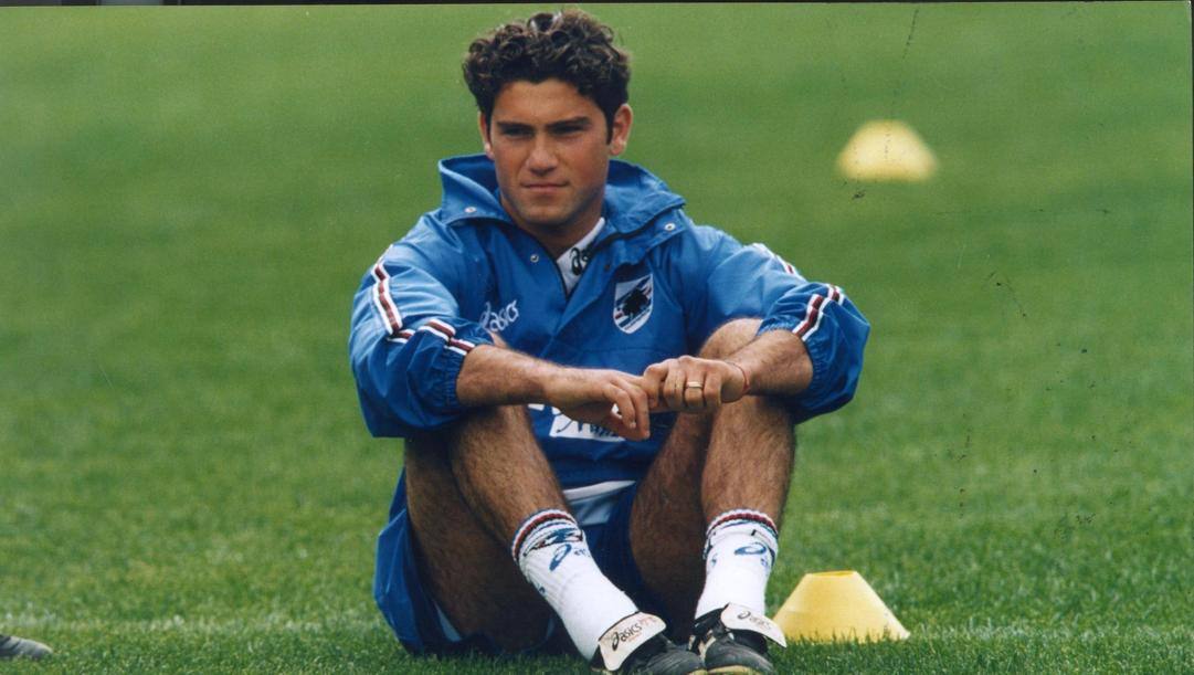 Emanuele Pesaresi con la maglia della Sampdoria ALDO LIVERANI 