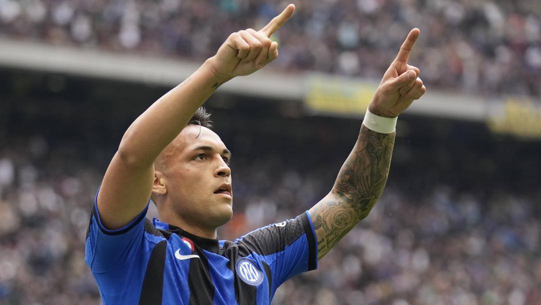 Lautaro Martinez, 25 anni, attaccante dell'Inter. Ap 