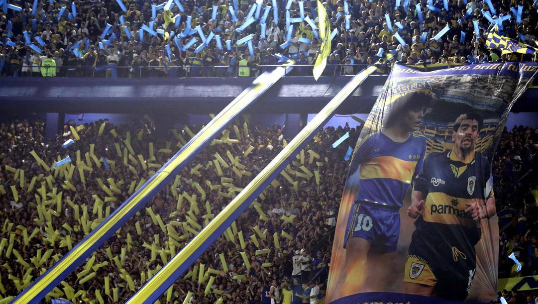 La tifoseria del Boca Juniors. Afp 