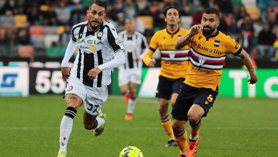 Pereyra in azione. LaPresse  