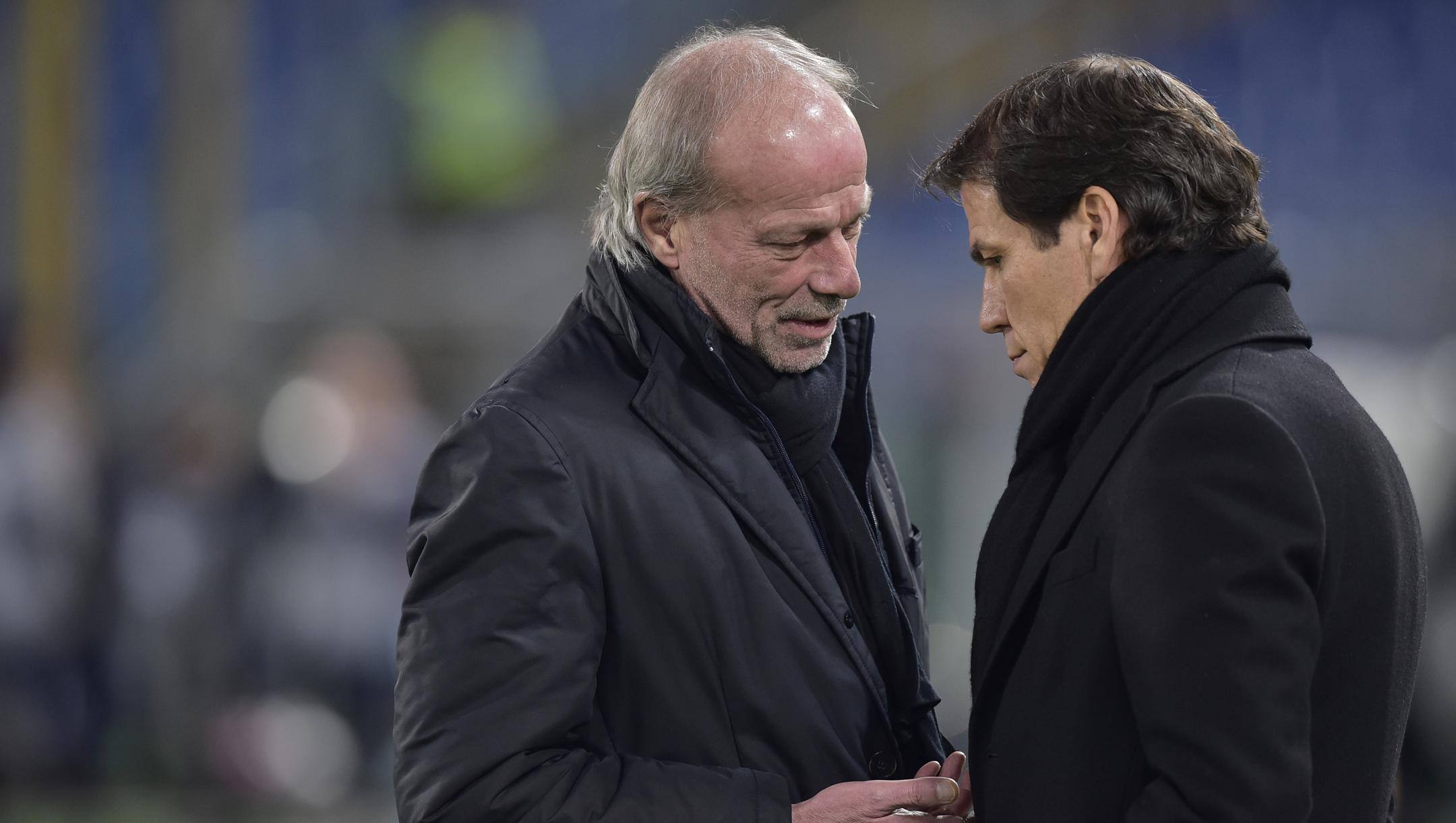 Walter Sabatini e Rudi Garcia. Lapresse 