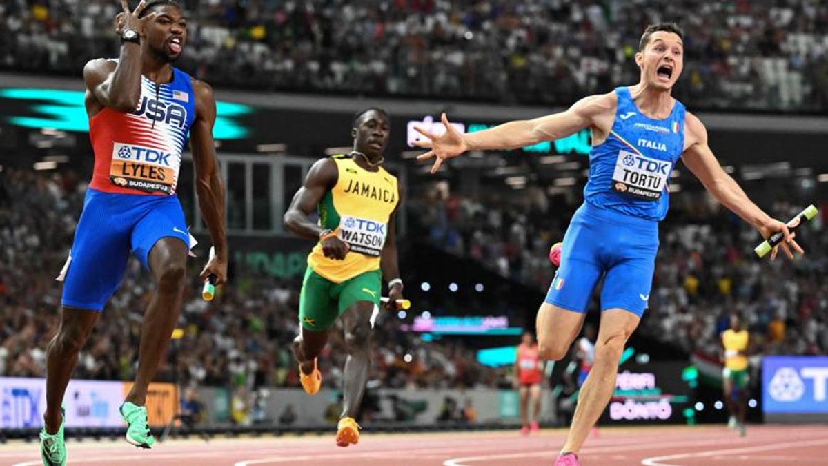 Mondiali atletica, staffetta 4x100 uomini l'Italia è medaglia d