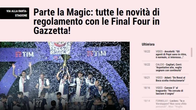 LISTONE GAZZETTA SCARICARE
