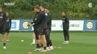 L'ultimo allenamento dell'Inter prima della partenza verso Napoli