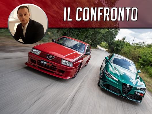 Alfa Romeo Giulia Quadrifoglio Vs 75 Turbo Evoluzione La Prova In Pista La Gazzetta Dello Sport