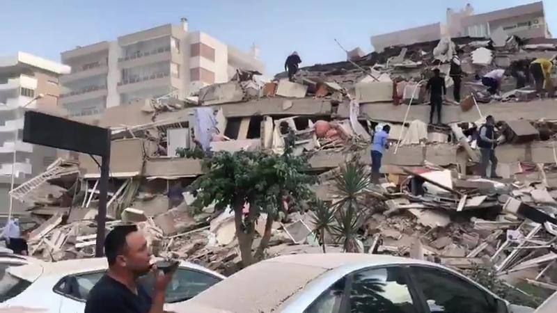 Video, terremoto Turchia: case distrutte a Izmir (Smirne)- Video Gazzetta.it