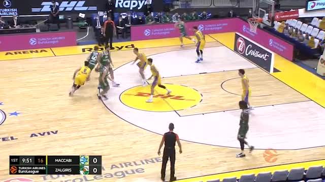 Maccabi senza pietà: Zalgiris asfaltato 85-57