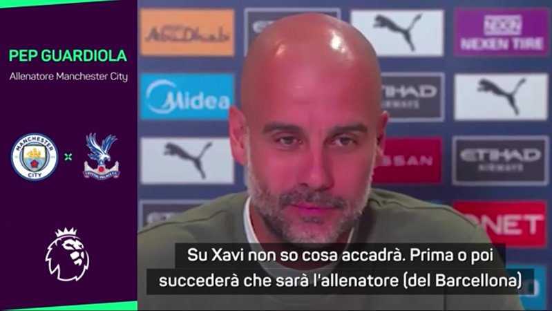 xavi barcellona l investitura di guardiola e pronto video gazzetta it