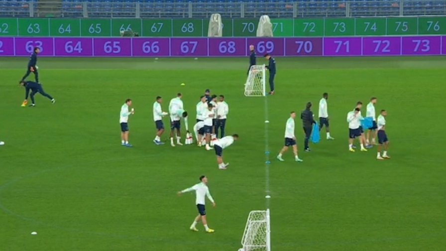 La Svizzera all'Olimpico, pronta per sfidare gli Azzurri