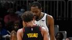 Scintille Durant-Trae Young: l'arbitro deve dividerli